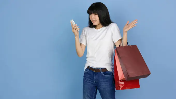 Ilustrasi belanja online, belanja, shopping, refund