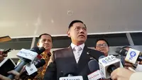 Menteri Koordinator (Menko) Bidang Infrastruktur dan Pembangunan Wilayah, Agus Harimurti Yudhoyono (AHY). (Liputan6.com/ Ady Anugrahadi)