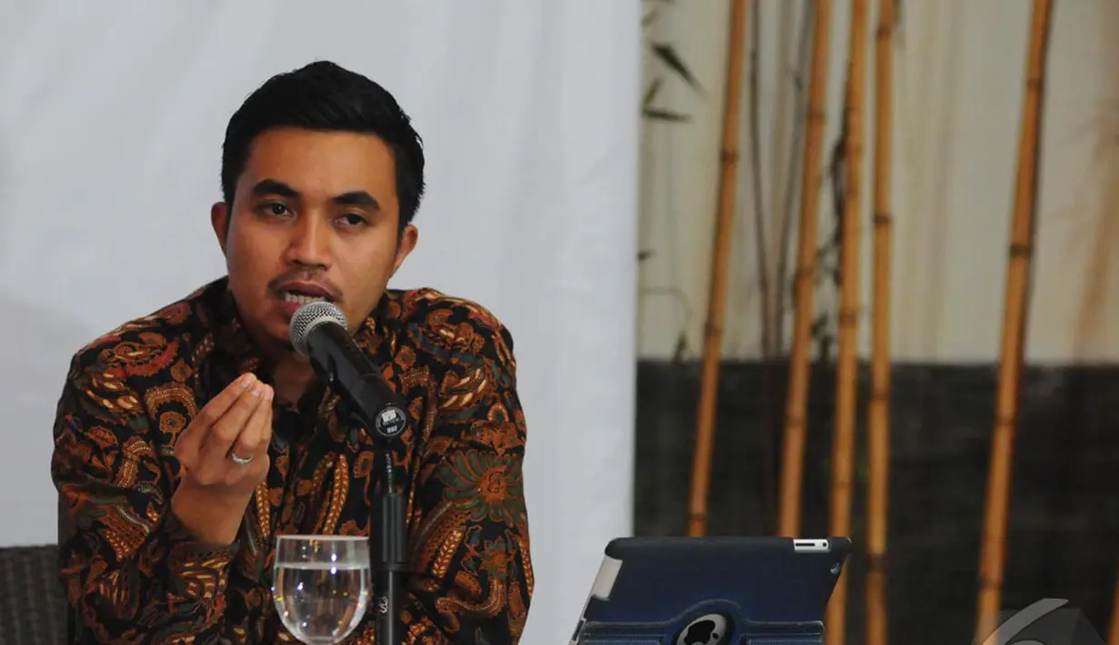 Lingkaran Survei Indonesia (LSI) mengadakan konferensi pers terkait Pilkada oleh DPRD, Jakarta, Selasa (9/9/2014) (Liputan6.com/Andrian M Tunay)