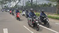 Media test ride Suzuki Nex II dengan rute Jakarta-Tangerang. (SIS)