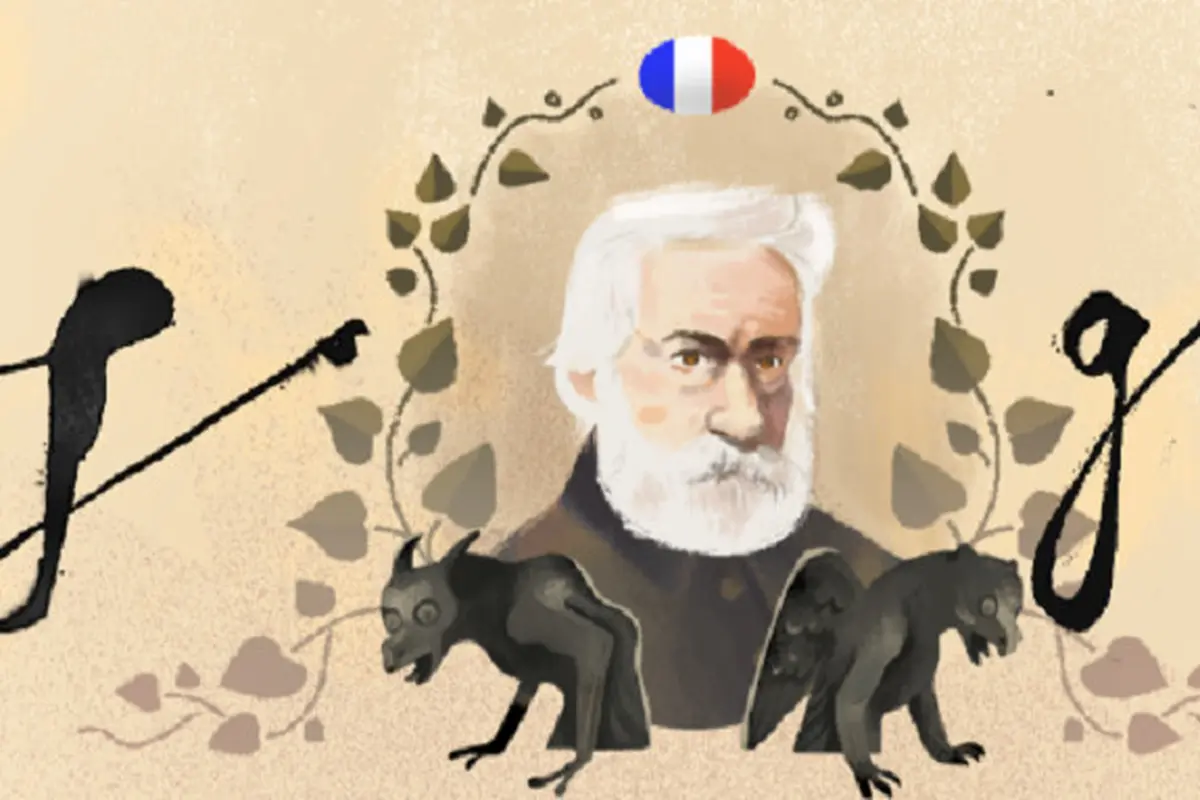 Victor Hugo, penyair yang juga suarakan keadilan sosial. (Sumber Foto: Google Doodle)