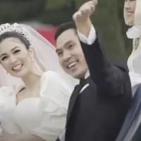 Potret pernikahan Sandra Dewi dan Harvey Moeis (Sumber: YouTube/bridestory)