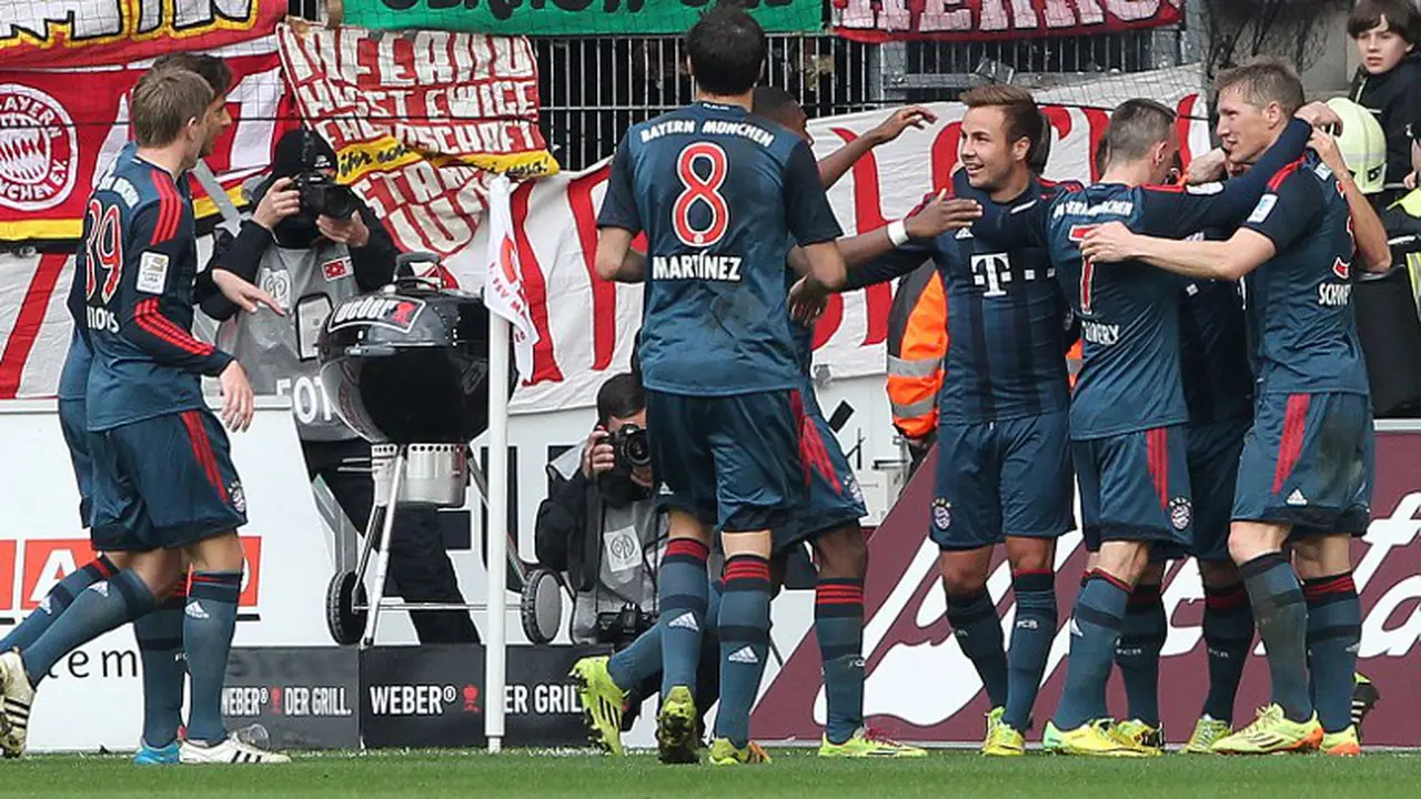 Perayaan Gol Pemain Bayern
