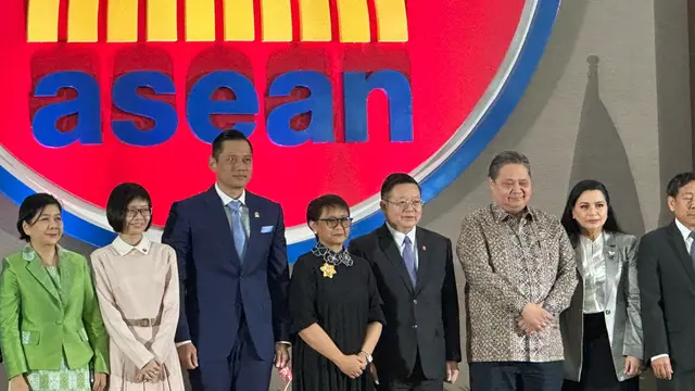Acara peringatan 57th ASEAN Day di Kantor Sekretariat ASEAN, Kamis (8/8/2024). (Dok. Liputan6/ Benedikta Miranti)