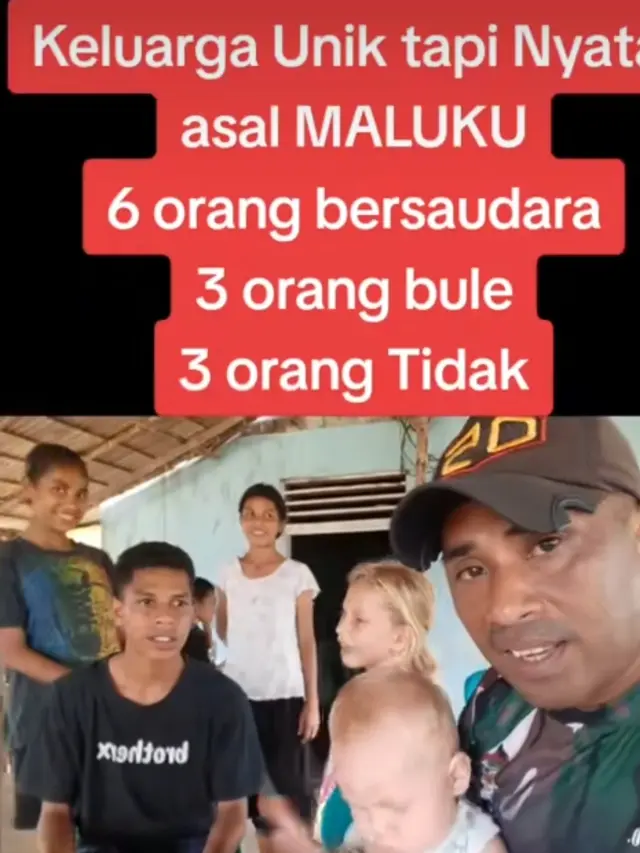 Warga Asli Maluku Punya Anak Berparas Bule