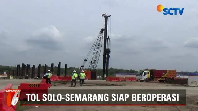 Sejumlah pekerja masih merampungkan pekerjaan akhir pembuatan sarana penunjang seperti talud dan pagar pembatas.