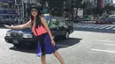 Beginilah gaya Raline Shah saat sedang berlibur ke Jepang. Ia terlihat tampil santai dengan mengenakan rok yang dipadu dengan busana tanpa lengan. (Foto: instagram.com/ralineshah)