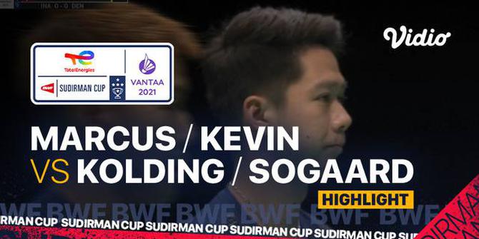 VIDEO: Highlights Piala Sudirman 2021, Marcus Gideon / Kevin Sanjaya Tumbangkan Ganda Denmark
