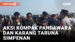 Pandawara dan Karang Taruna Simpenan Kompak Bersihkan Pantai Loji