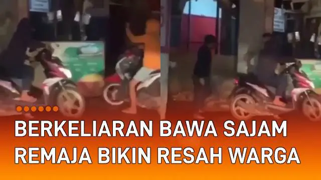 Sekumpulan remaja berkeliaran membawa sajam mengundang perhatian