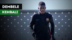 Ousmane Dembele mulai kembali menjalani latihan. Ia diprediksi akan siap melawan Real Madrid.