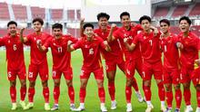 Timnas Vietnam U-22 setelah memastikan langkah ke semifinal SEA Games 2025 dengan mengalahkan Timnas Malaysia U-22 di Grup B. Laga ini dimainkan di Stadion Rajamangala, Bangkok, Kamis (11-12-2025). (Dok. vff.org.vn)