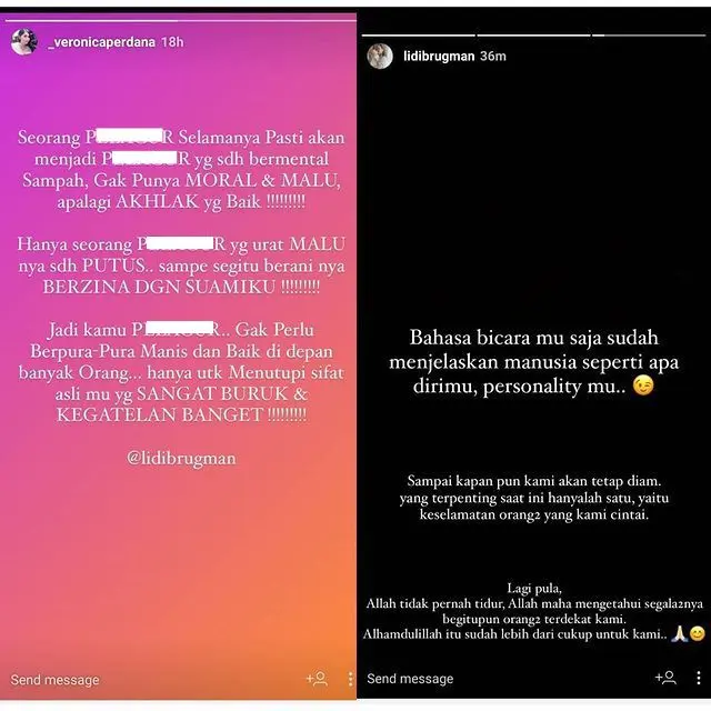 Istri Sebut Lucky Perdana Selingkuh dengan Lidi Brugman.