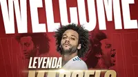 Setelah kontraknya tidak lagi diperpanjang oleh Real Madrid, Marcelo melanjutkan karier di Liga Yunani. (Dok. Olympiacos FC)