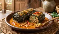 Resep Buntil Daun Singkong Isi Tempe Pedas Gurih
