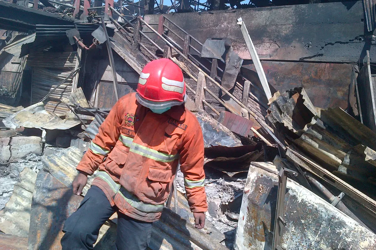 Kebakaran di Pasar Johar Semarang