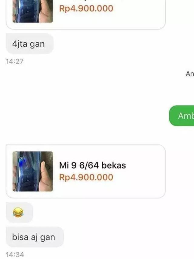 8 Chat Pembeli Nawar Harga ke Penjual Ini Kocak, Bikin Geregetan