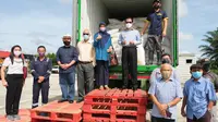 52 ton pakan ternak dari Indonesia tiba di Brunei Darussalam (Liputan6.com/Istimewa)