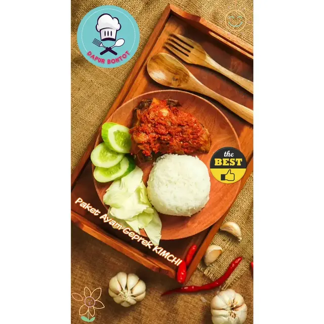 Ayam Geprek Kimchi
