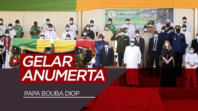 Berita video penghormatan terakhir untuk jenazah Papa Bouba Diop dari Presiden Senegal, Macky Sall.