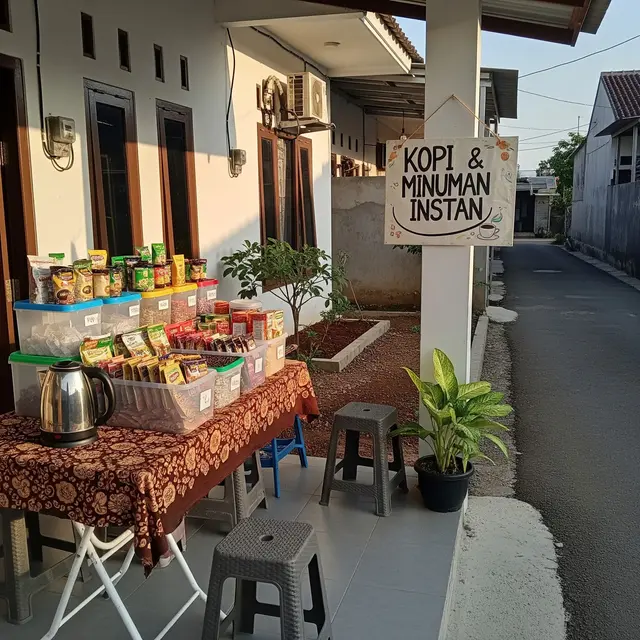 Inspirasi Jualan di Teras Rumah Type 36 yang Cocok di Depan Gang Kecil (Gemini AI)