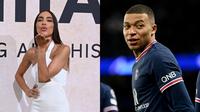 Bintang PSG, Kylian Mbappe dikabarkan sudah punya tambatan hati baru. Namanya Ines Rau, seorang model Playboy yang juga merupakan transgender. (FOTO: kolase PATRICIA DE MELO MOREIRA / AFP dan FRANCK FIFE / AFP)