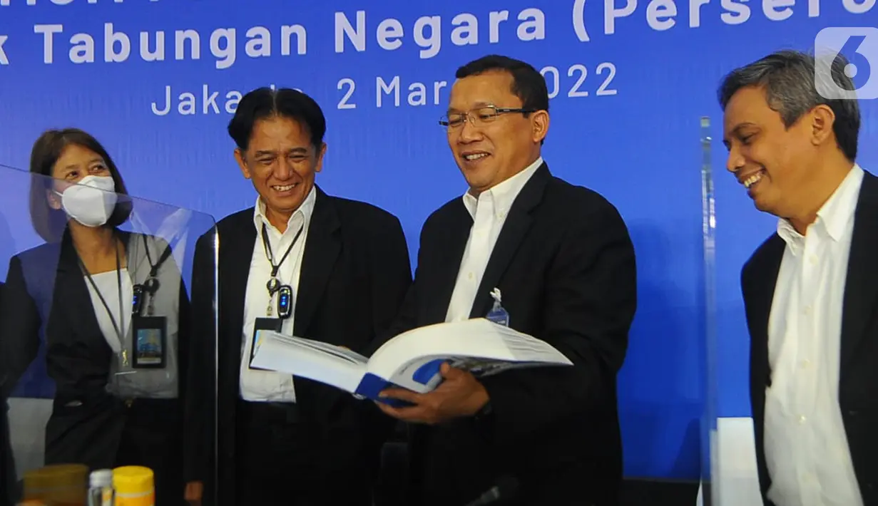 RUPST Bank BTN juga menyetujui untuk mengangkat kembali Nixon LP Napitupulu wakil direktur utama BTN dan mengangkat tiga komisaris baru yakni Herry Trisaputra Zuna sebagai Komisaris, Himawan Arief Sugoto sebagai Komisaris dan Sentot A Sentausa sebagai Komisaris Independen. (Liputan6.com/HO/BTN)