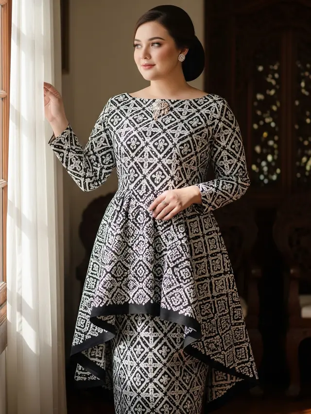 Model Baju Lurik Wanita Gemuk