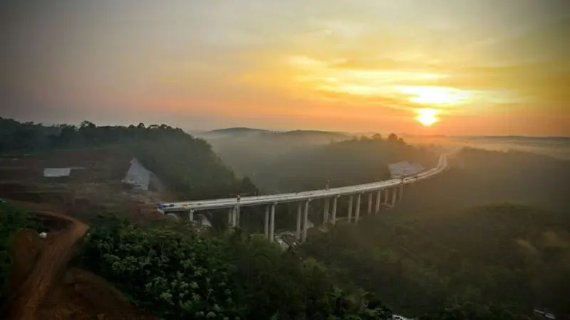 Pemandangan di tol Bawen-Salatiga. (Dok Kementerian PUPR)