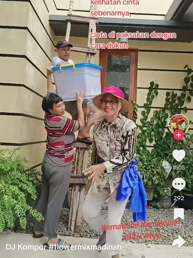 Sindiran Nursyah ibunda Indah Permatasari diduga untuk Arie Kriting. (Foto: Dok. TikTok Nursyah Garden)