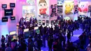 Ribuan pengunjung terlihat memadati stand-stand yang ada di pameran game terbesar di dunia, Electronic Entertainment Expo (E3), di Los Angeles, Amerika Serikat, (10/6/2014). (REUTERS/Kevork Djansezian)