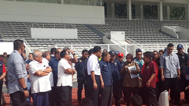 Wakil Presiden Jusuf Kalla meninjau kesiapan Asian Games