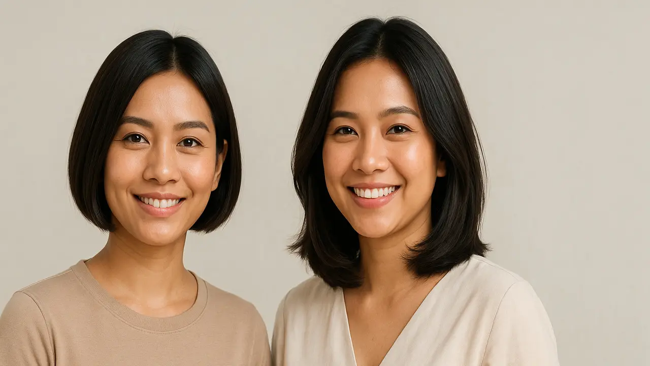 Model Bob dan Lob Potongan Rambut Modern untuk Ibu-ibu Stylish di 2025/AI