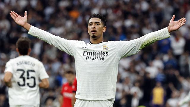 Foto: Ekspresi Lega Jude Bellingham setelah Cetak Gol Pedarana untuk Real Madrid pada Musim Ini