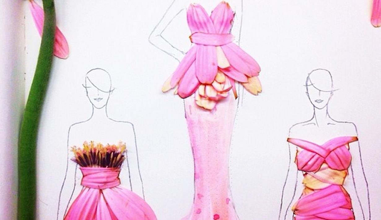 Desain Pakaian Dari Kelopak Bunga Yang Eksotis Dari Grace Ciao