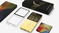 Samsung Galaxy  Z Flip 6 edisi khusus Olimpiade yang dibagikan untuk para atlet. (Dok: Samsung)
