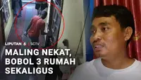 Maling Bobol Tiga Rumah Sekaligus, Beraksi saat Penghuni Rumah Tidur