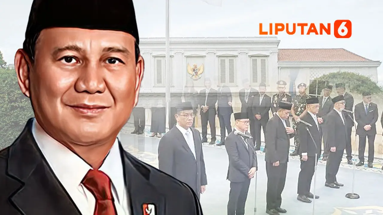 Banner Infografis Reshuffle Kabinet Merah Putih.