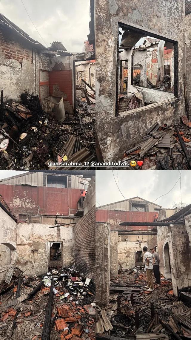 Kondisi Bangunan yang Hangus Tak Bersisa