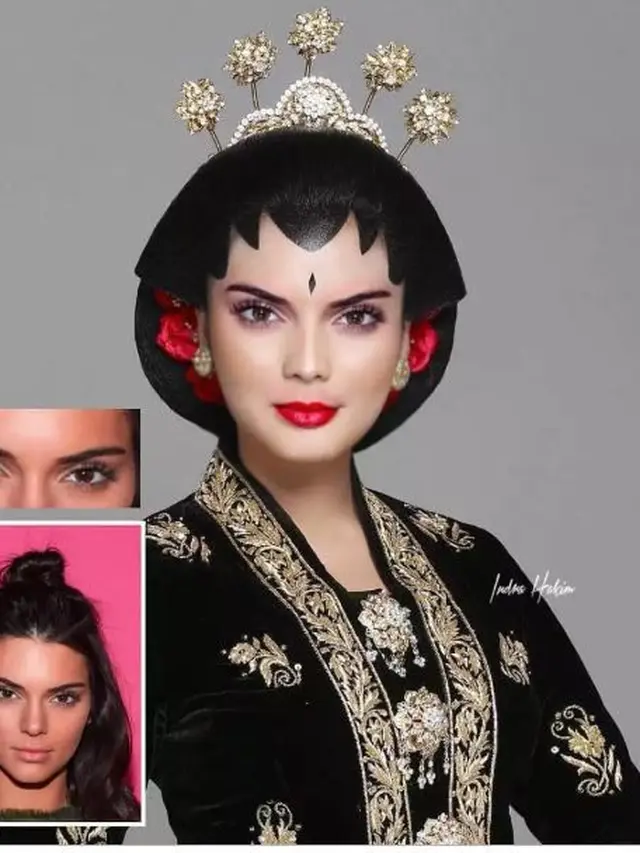 6 Editan Foto Artis Hollywood Jika Berkebaya Ini Bikin Senyum, Kocak