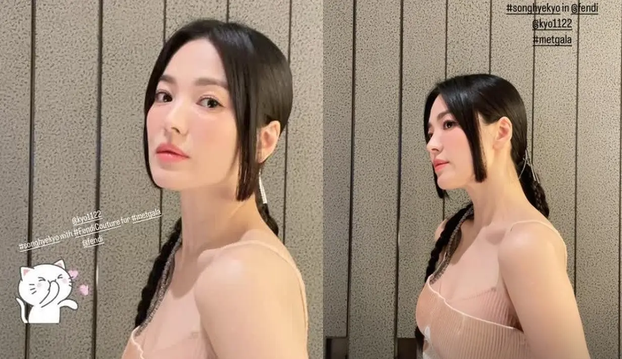 Song Hye Kyo dalam Met Gala 2023. (Instagram/ kyo1122 via @stroof).