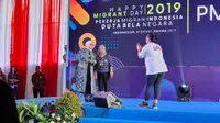 Serunya Main Game bareng Menteri Ketenagakerjaan di Acara Happy Migrant Day 2019