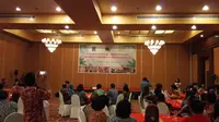 Acara pembukaan pelatihan International Training on Coconut Product Development yang digelar Kementerian Luar Negeri (Kemlu). (Liputan6.com/Tanti Yulianingsih)