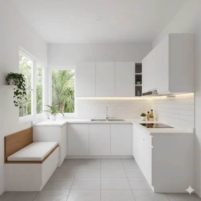 7 Model Dapur Minimalis Bentuk U, Fungsional dan Nyaman untuk Aktivitas Masak Harian