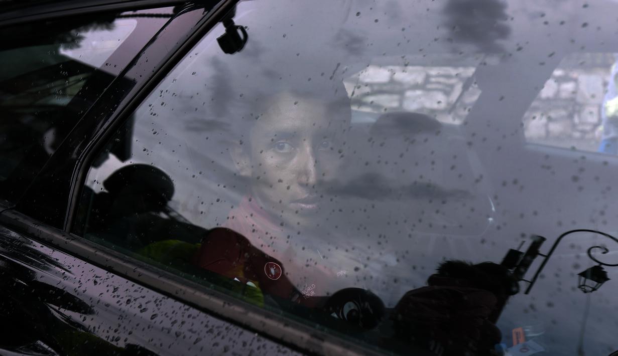 Egan Bernal mulai berlatih sepeda sejak usia 7 tahun. Berkat prestasi yang diraihnya di level yunior, Egan direkrut seorang pemandu bakat asal Italia bernama Gianni Savio. (AP/Thibault Camus)