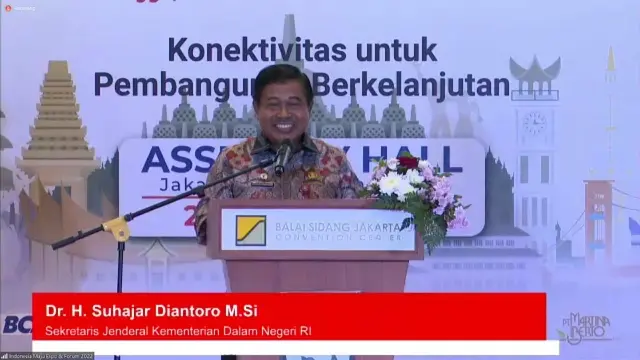 Sekjen Kemendagri, Suhajar Diantoro.