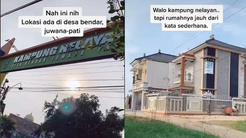 Viral Kampung Nelayan Dipenuhi Deretan Rumah Super Mewah, Bak Perumahan Elite