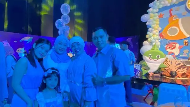 Puput mantan istri Doddy Sudrajat bersama anaknya akrab dengan keluarga Haji Faisal di pesta ultah Gala Sky yang kedua (Foto: Instagram @puput100ly)