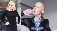 Lina L memodifikasi tubuhnya hingga dijuluki manusia robot. Sumber: Instagram/cigno.sg