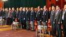 Sebelum memulai kongres luar biasa, para anggota PSSI menyanyikan lagu kebangsaan  (PSSI.org)